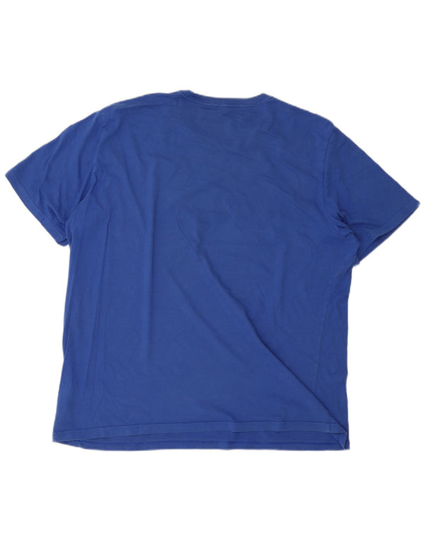 Nike Herren Athletic Cut Graphic T-Shirt Top 2XL Blau Baumwolle