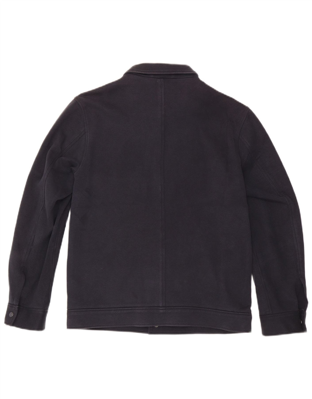 Cos Herren-Utility-Jacke UK 36 Small Marineblaue Baumwolle