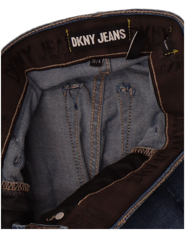 Dkny Damen Skinny Jeans US 8 Medium W29 L29 Blau