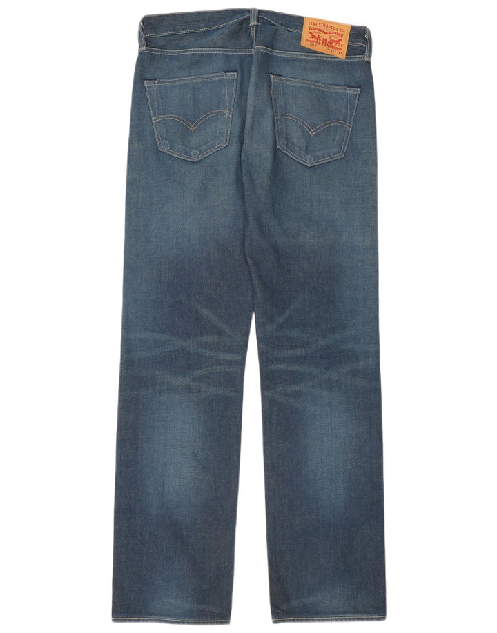 Levi's Herren 501 Straight Jeans W32 L32 Blaue Baumwolle