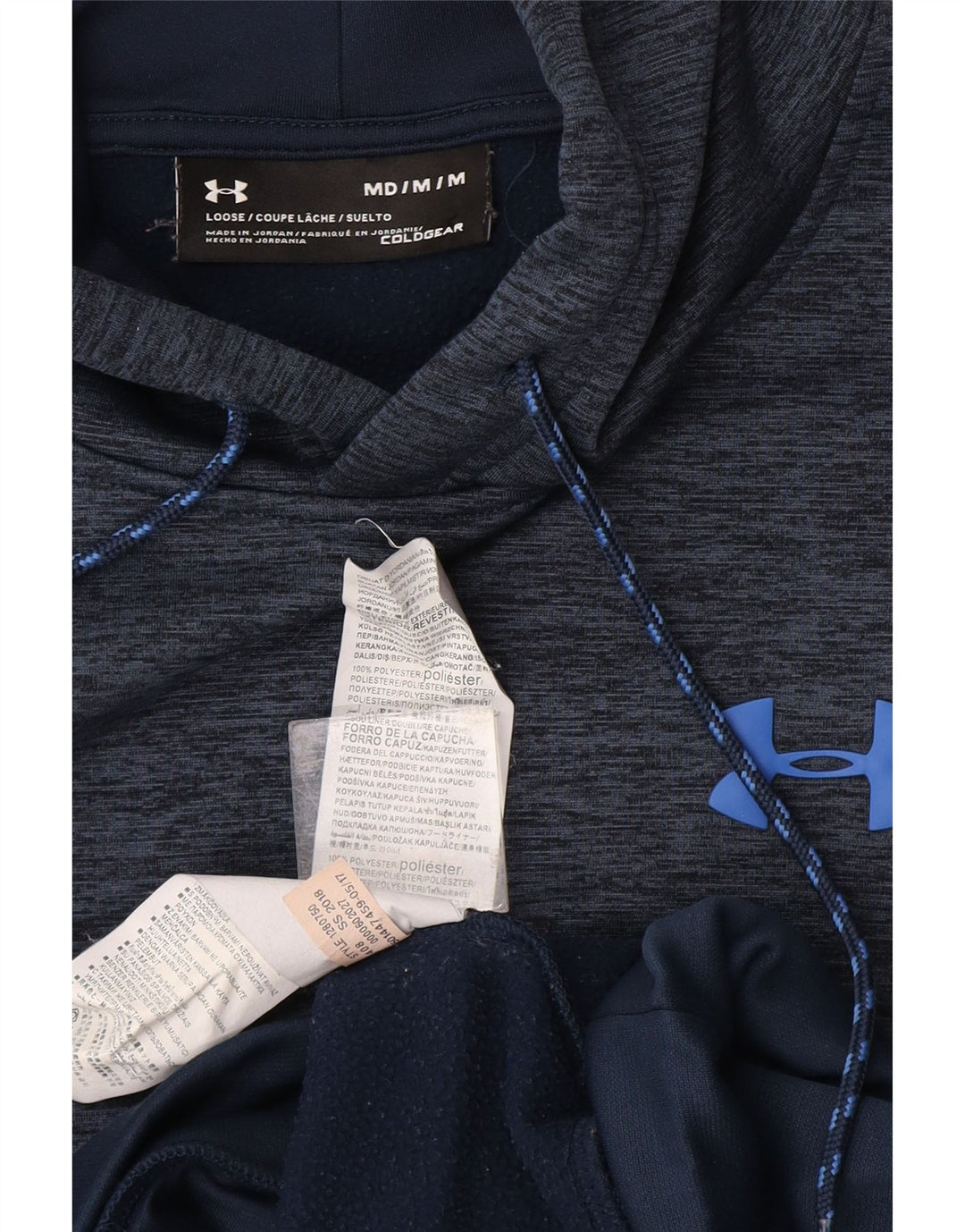 Under Armour Herren Cold Gear Kapuzenpullover Mittel Marineblau meliert