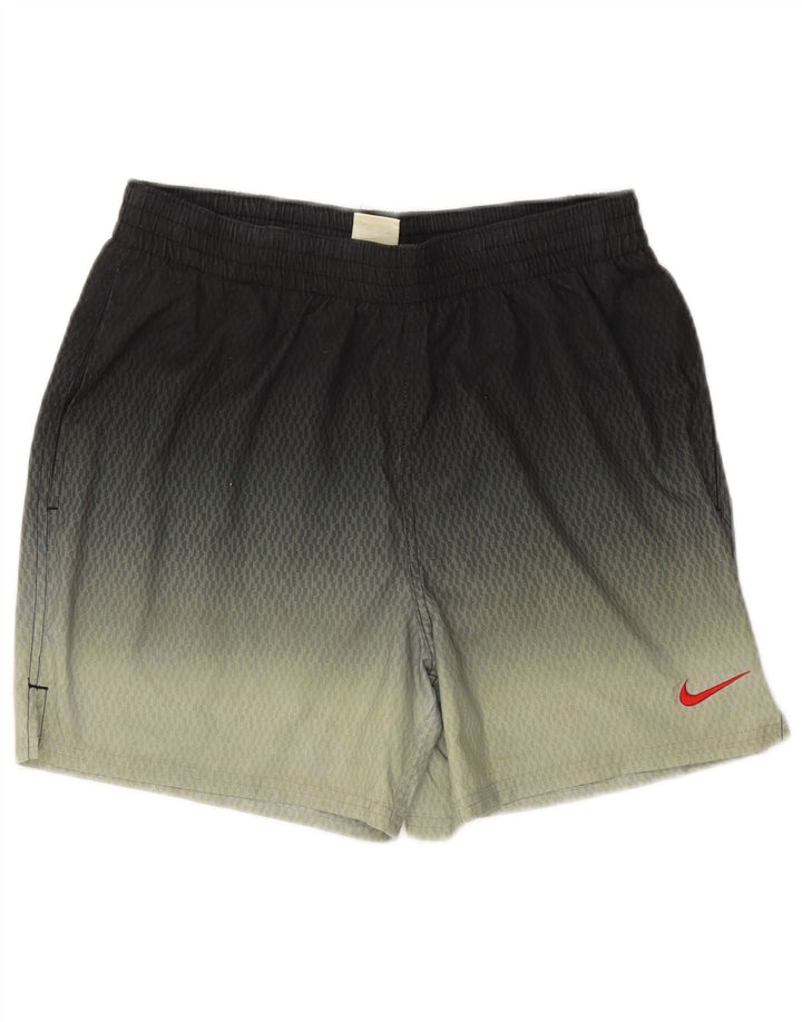 Nike Herren-Sportshorts in mittelgrauem Farbblockdesign