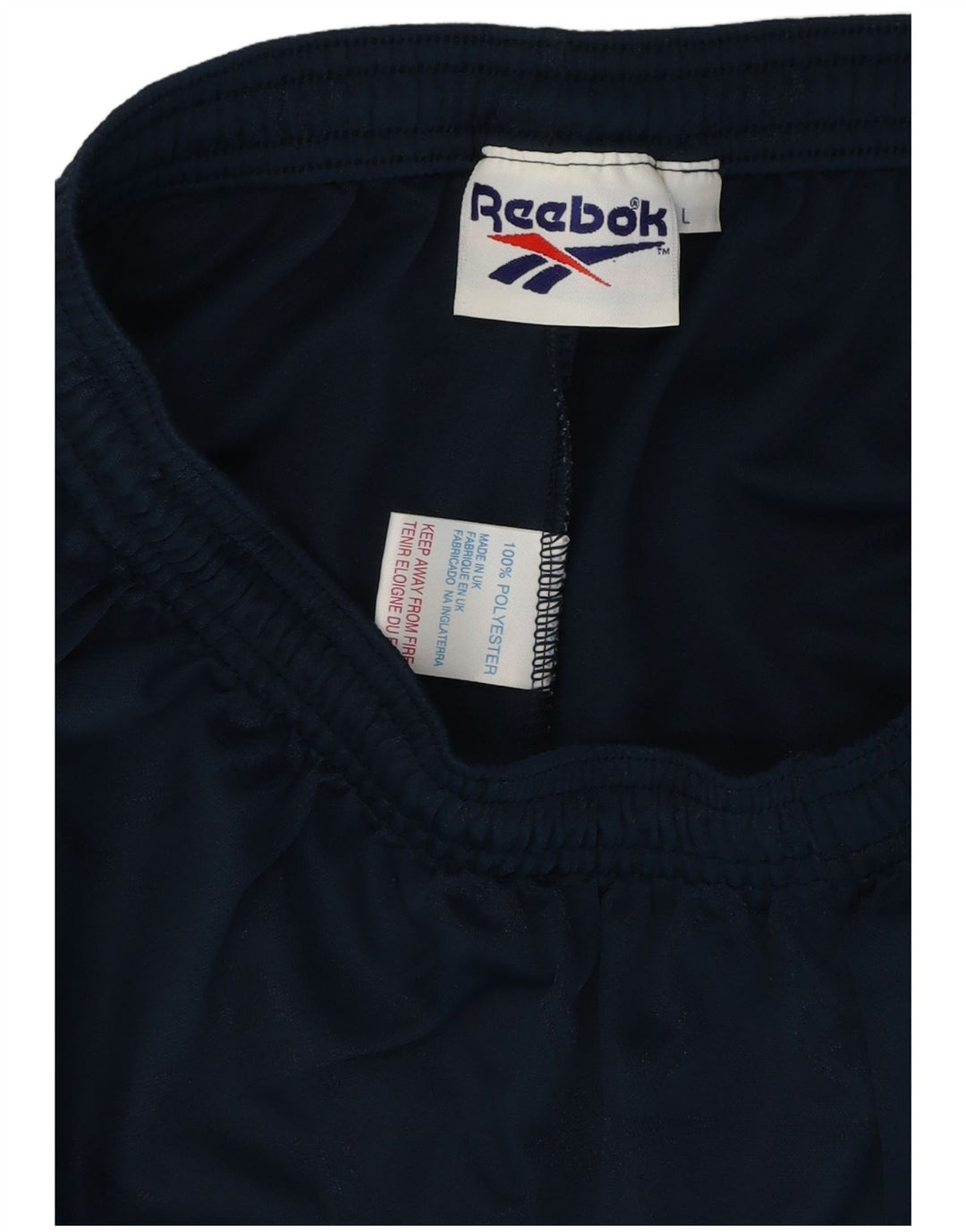 Reebok Herren Graphic Sport Shorts Large Marineblau Polyester