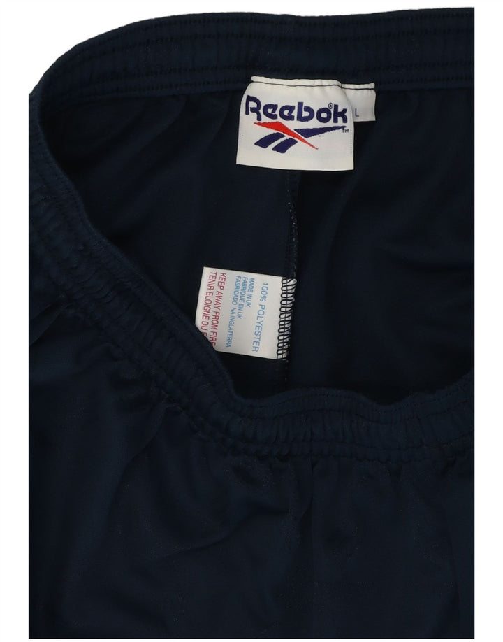 Reebok Herren Graphic Sport Shorts Large Marineblau Polyester