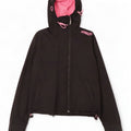 Superdry Damen The Windcheater Hooded Windjacke UK 10 Small Schwarz