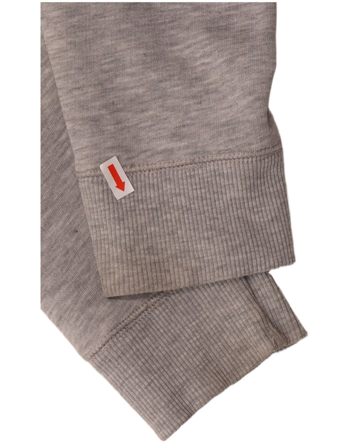 TOMMY HILFIGER Herren Regular Fit Zip Hoodie Pullover Mittelgrau meliert