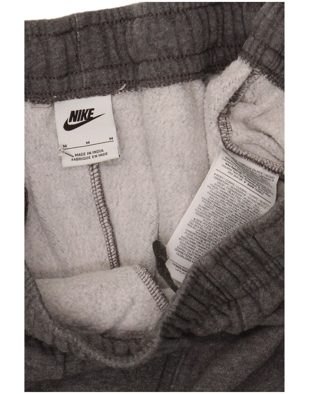NIKE Mens Tracksuit Trousers Joggers Medium Grey Cotton