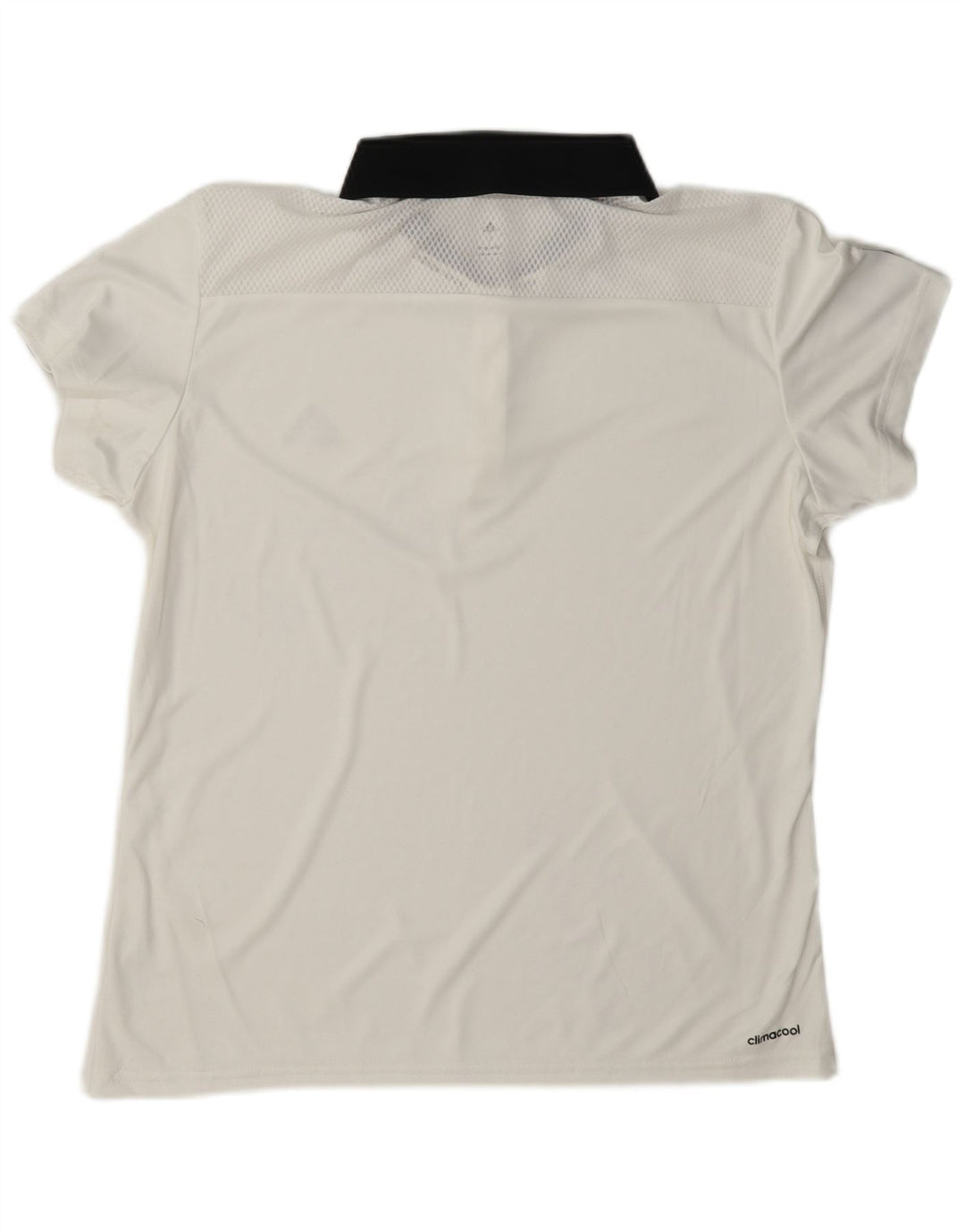 Adidas Damen Climacool Rugby Poloshirt UK 16 Large Weiß Polyester
