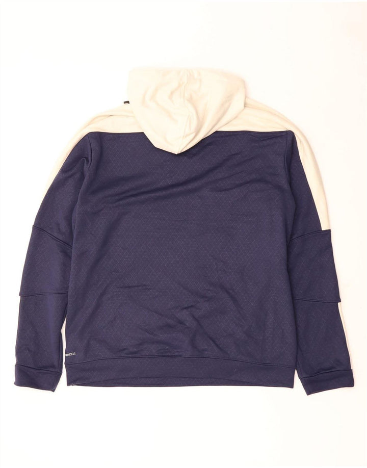 PUMA Herren Kapuzenpullover, groß, Marineblau, Farbblock