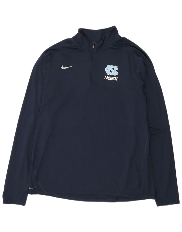 Nike Herren Dri Fit Graphic Pullover-Trainingsanzug mit Reißverschluss, XL, Marineblau