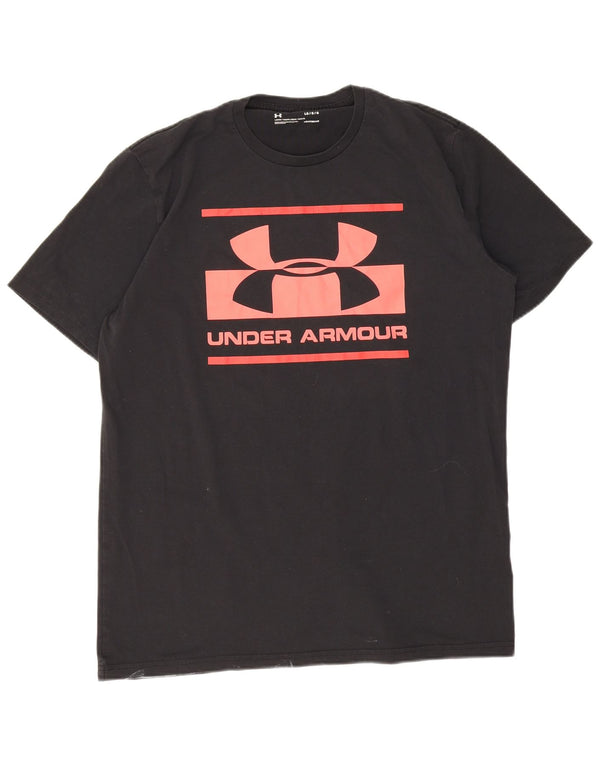 Under Armour Herren Heat Gear Graphic T-Shirt Top Large Schwarz