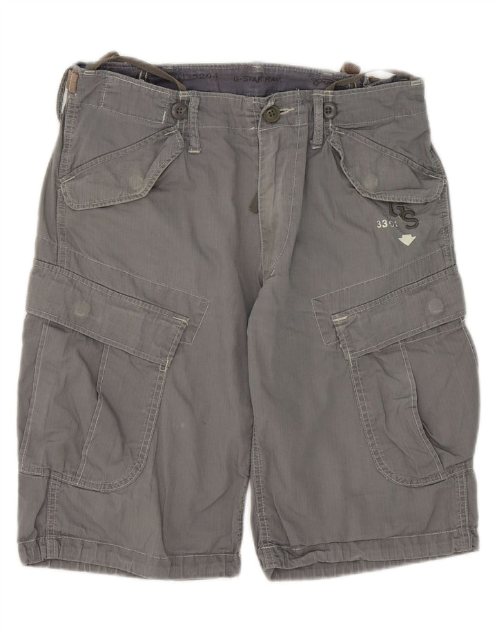 G-STAR Mens Cargo Shorts Small W29 Grey Cotton Vintage G-Star and Second-Hand G-Star from Messina Hembry 