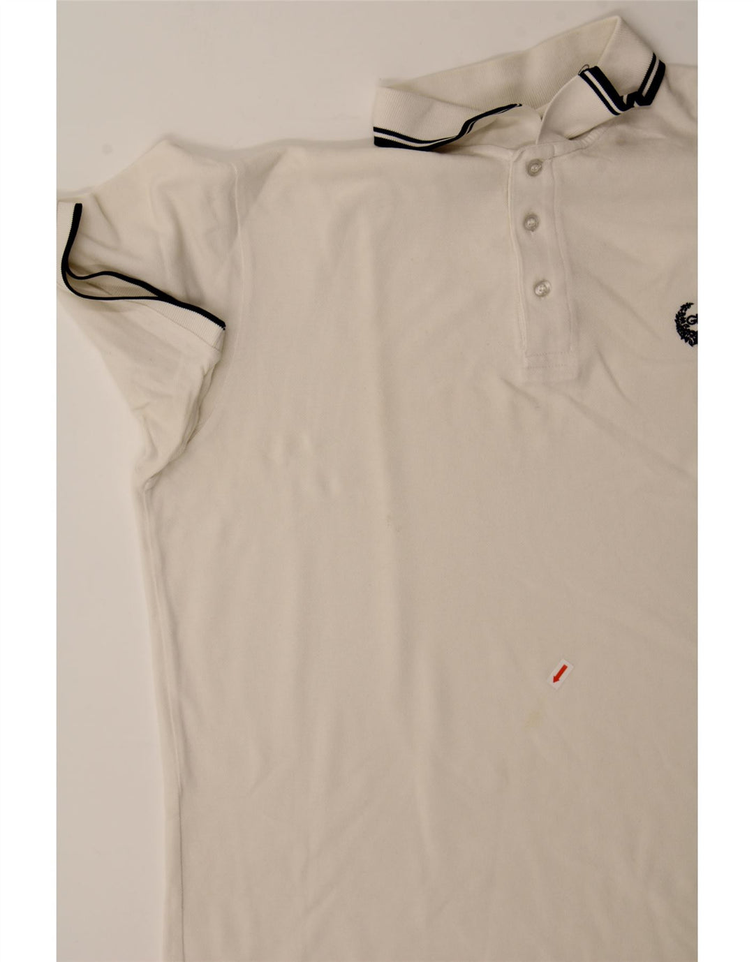 GIANMARCO VENTURI Mens Polo Shirt 2XL White Cotton Vintage Gianmarco Venturi and Second-Hand Gianmarco Venturi from Messina Hembry 