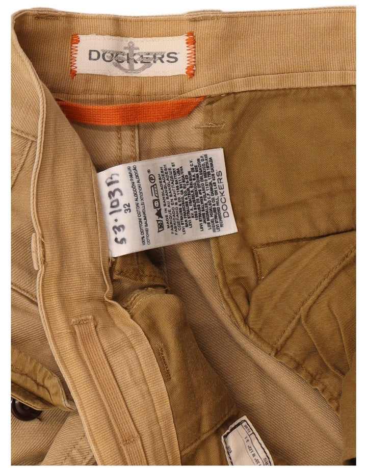 DOCKERS Herren Cargoshorts W32 Mittelbeige Baumwolle