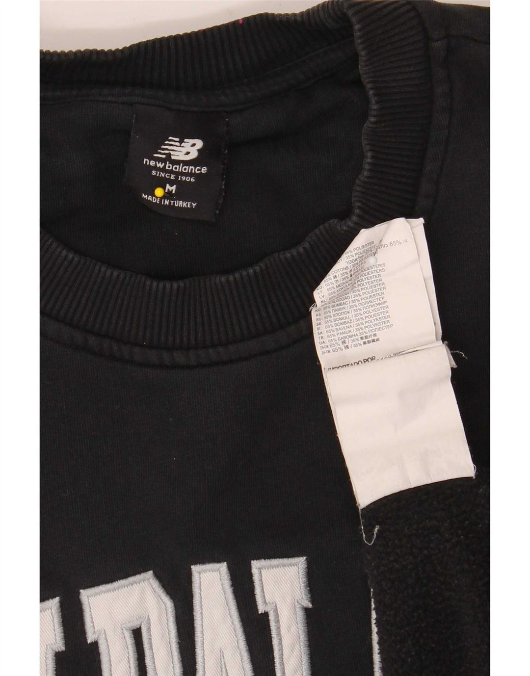 New Balance Herren-Sweatshirt mit Grafik, mittelschwarze Baumwolle