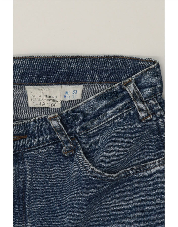 VINTAGE Womens Denim Shorts W33 Large  Navy Blue Cotton Vintage Vintage and Second-Hand Vintage from Messina Hembry 