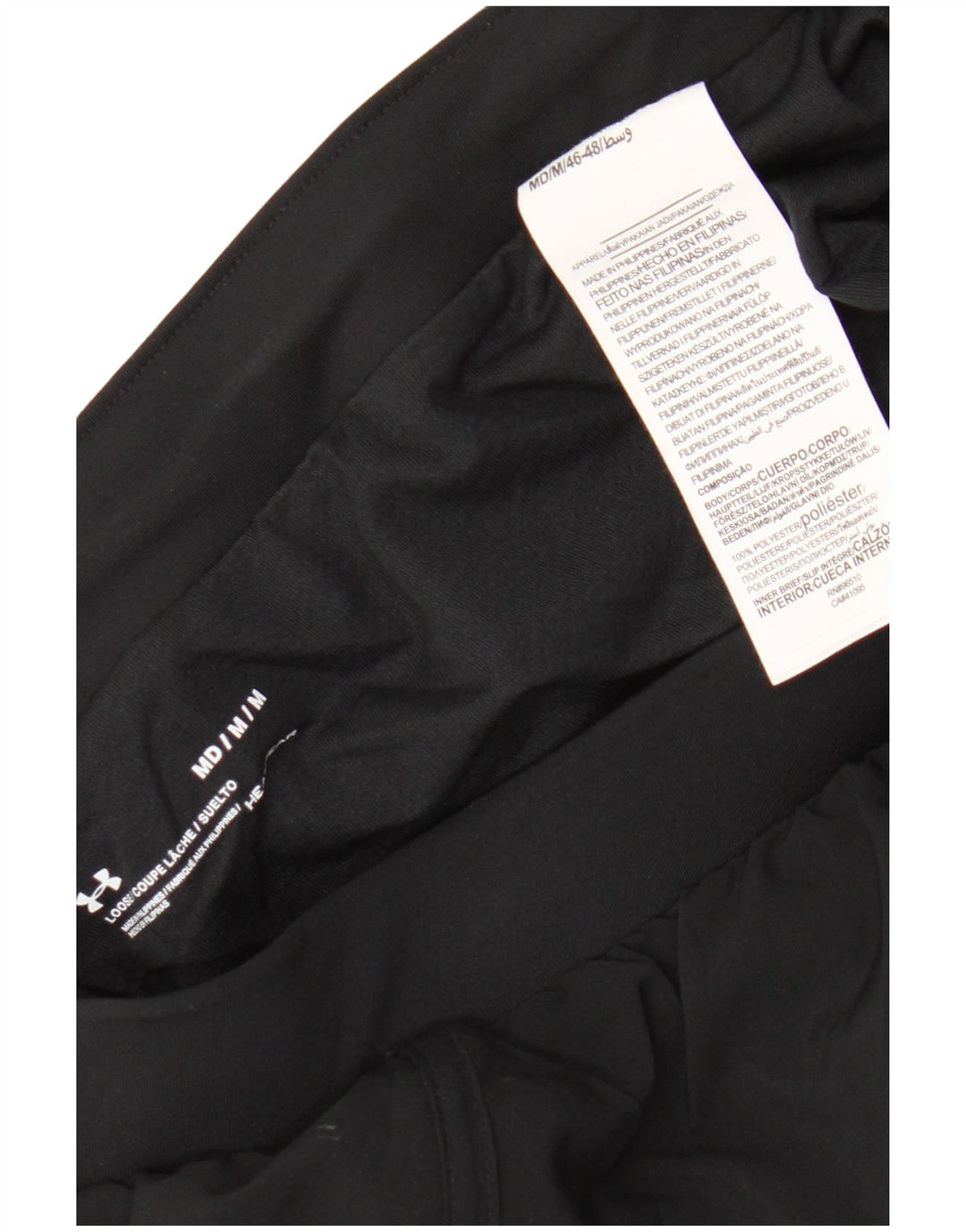 Under Armour Womens Loose Fit Sport Shorts UK 14 Mittelschwarzes Polyester