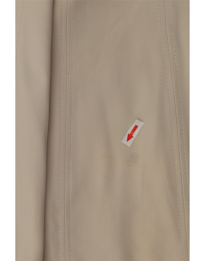 VINTAGE Damen A-Linien-Kleid UK 12 Mittelweiß