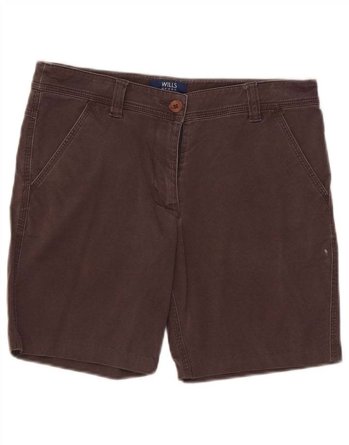 Vintage Damen Chino Shorts W28 Mittelgraue Baumwolle