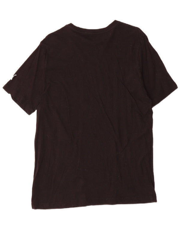 Puma Mens Graphic T-Shirt Top Large Black Cotton