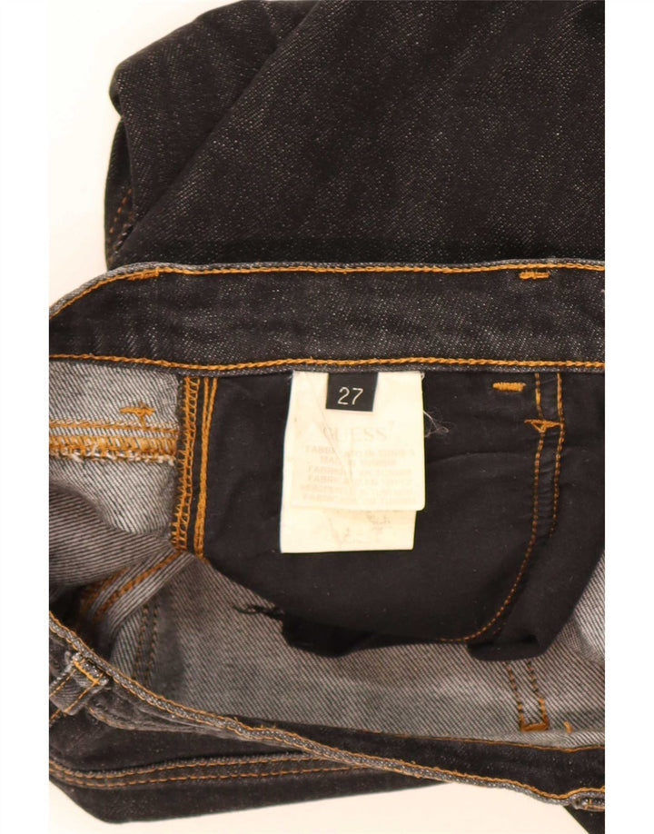Guess Bootcut-Jeans für Damen, W27, L31, schwarze Baumwolle