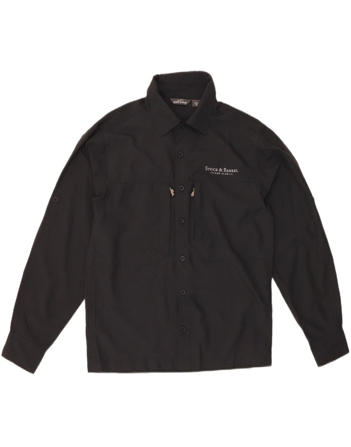 Eddie Bauer Herren Grafikshirt XS Schwarz Polyester