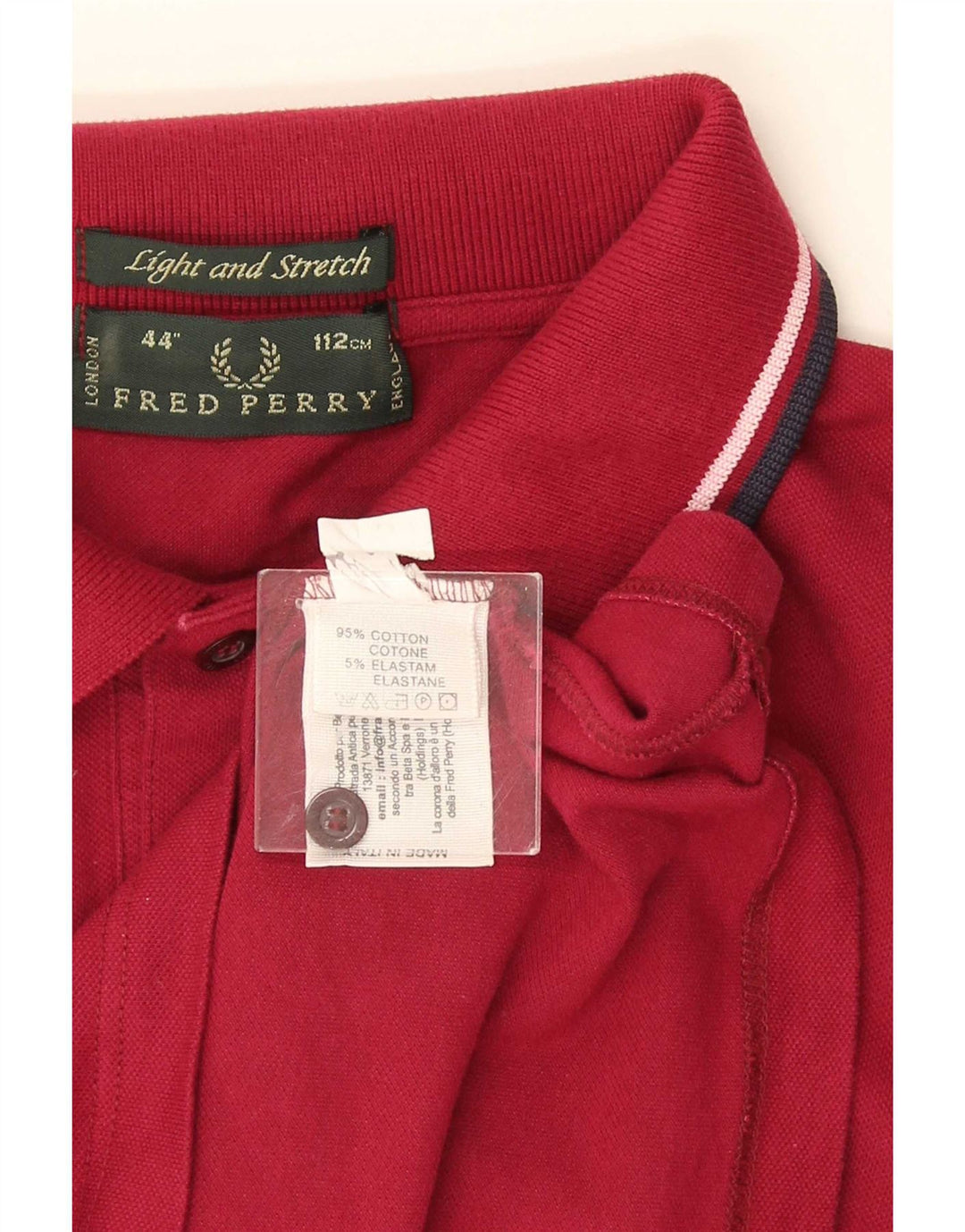 Fred Perry Herren-Poloshirt aus mittelblauer, gestreifter Baumwolle
