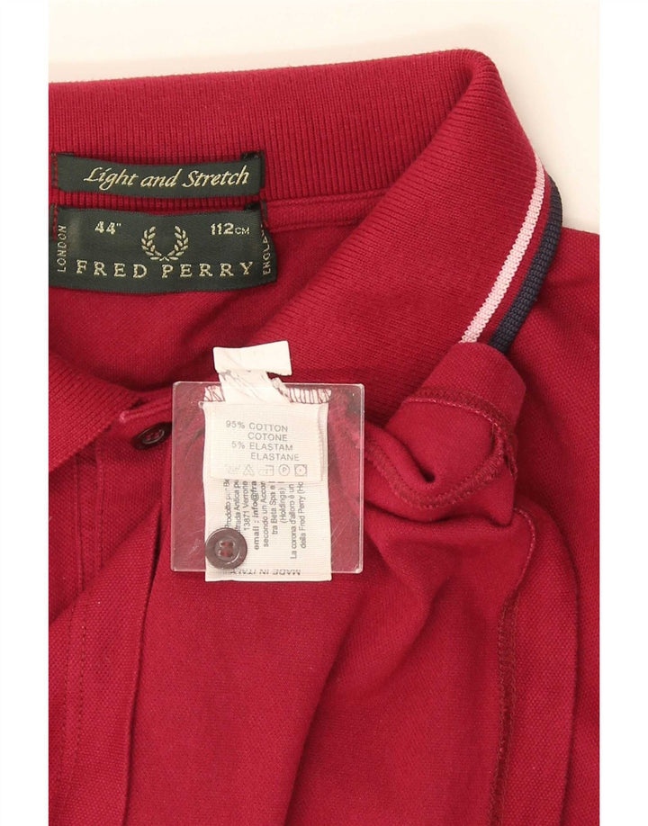 Fred Perry Herren-Poloshirt aus mittelblauer, gestreifter Baumwolle