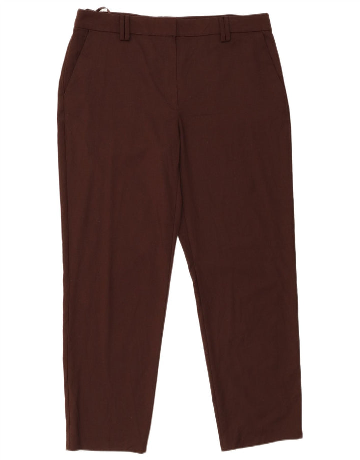 MARKS & SPENCER Damen Slim Chinohose UK 12 Medium W32 L27 Braun