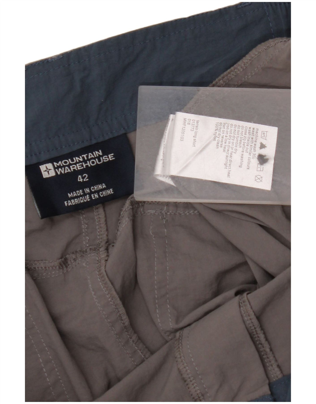 MOUNTAIN WAREHOUSE Herren Cargo-Bermudashorts W42 2XL Graues Nylon