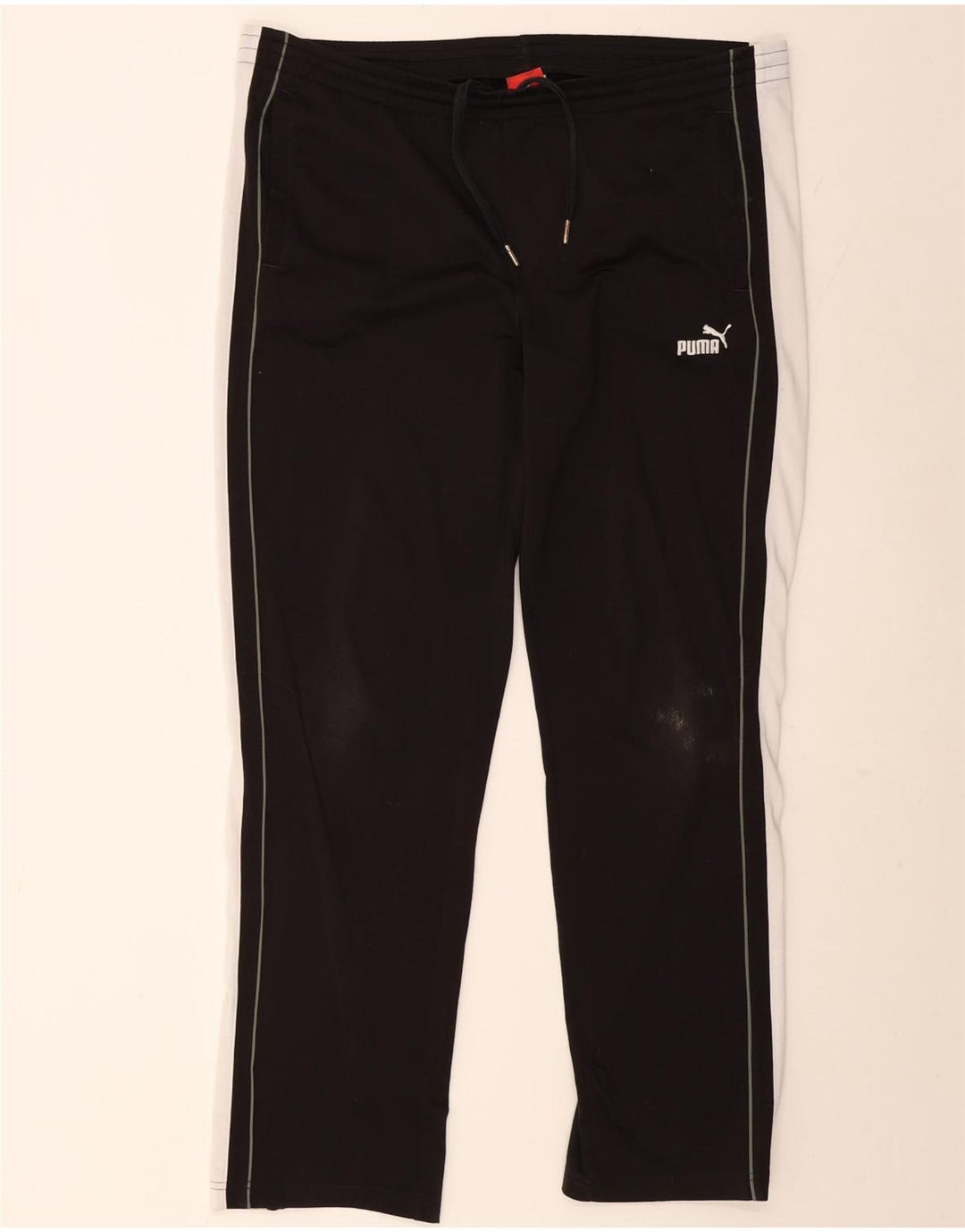 Puma Herren-Trainingshose, groß, schwarzes Colourblock-Polyester