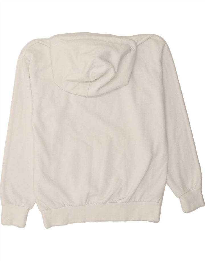 CHAMPION Mens Graphic Hoodie Jumper Medium White Cotton Vintage Champion and Second-Hand Champion from Messina Hembry 