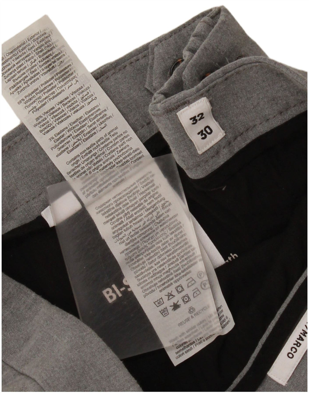 Jack & Jones Herren Marco Slim Fit Chinohose W32 L30 Grau Polyester