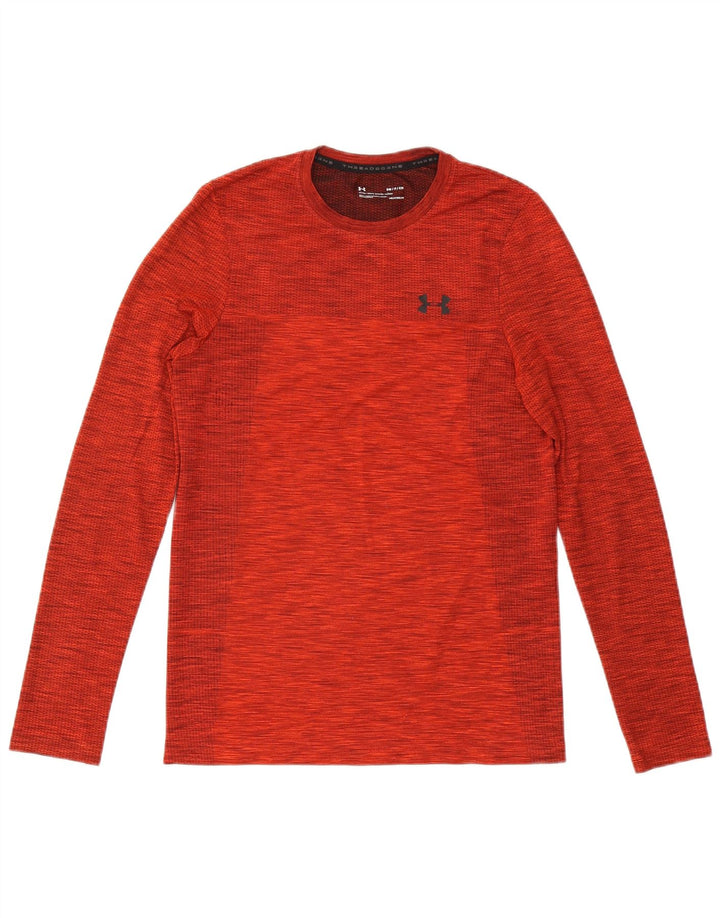 Under Armour Herren Heat Gear Top Langarm Mittelrot meliert