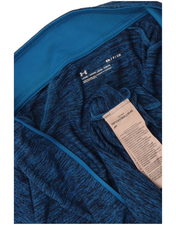 Under Armour Herren-Pullover-Trainingsanzugoberteil mit Reißverschluss und Halsausschnitt, klein, blau meliert