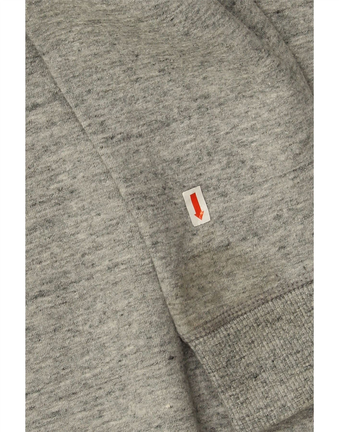 Jack Wills Herren-Sweatshirt-Pullover aus mittelgrau gefleckter Baumwolle