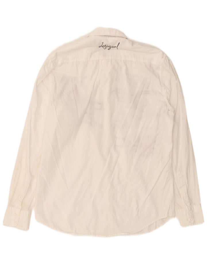 DESIGUAL Herren Grafikshirt Mittelweiß