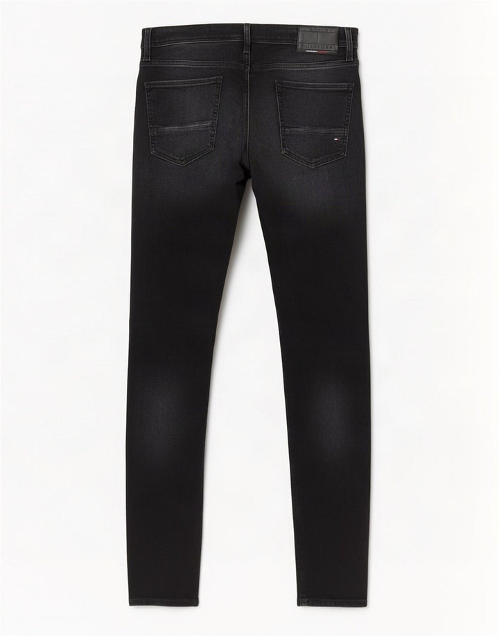 Tommy Hilfiger Herren Bleecker Slim Jeans W33 L32 Schwarz Baumwolle