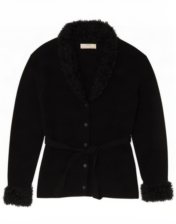 St. Bernard Womens Cardigan Sweater UK 12/14 Medium Black Acrylic