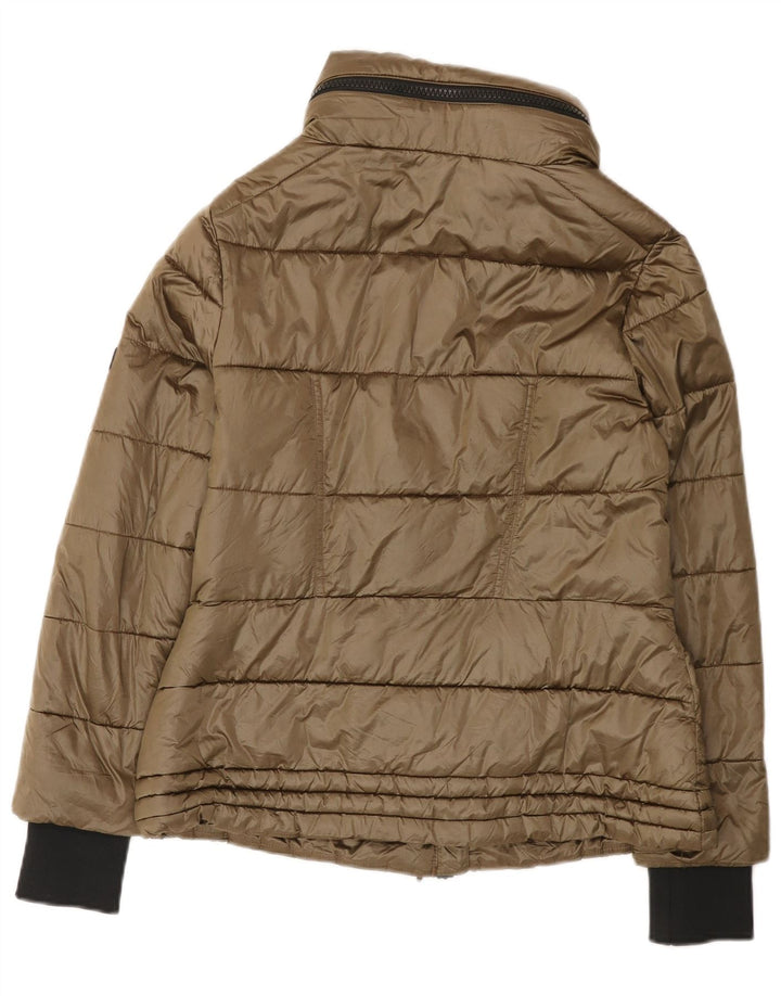 Barbour Wattierte Damenjacke mit Kapuze, UK 12, Medium Khaki, Polyamid