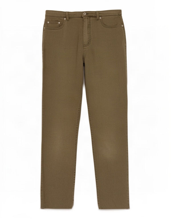 Marks & Spencer Damen Gerade Freizeithose UK 14 Medium W30 L28 Khaki