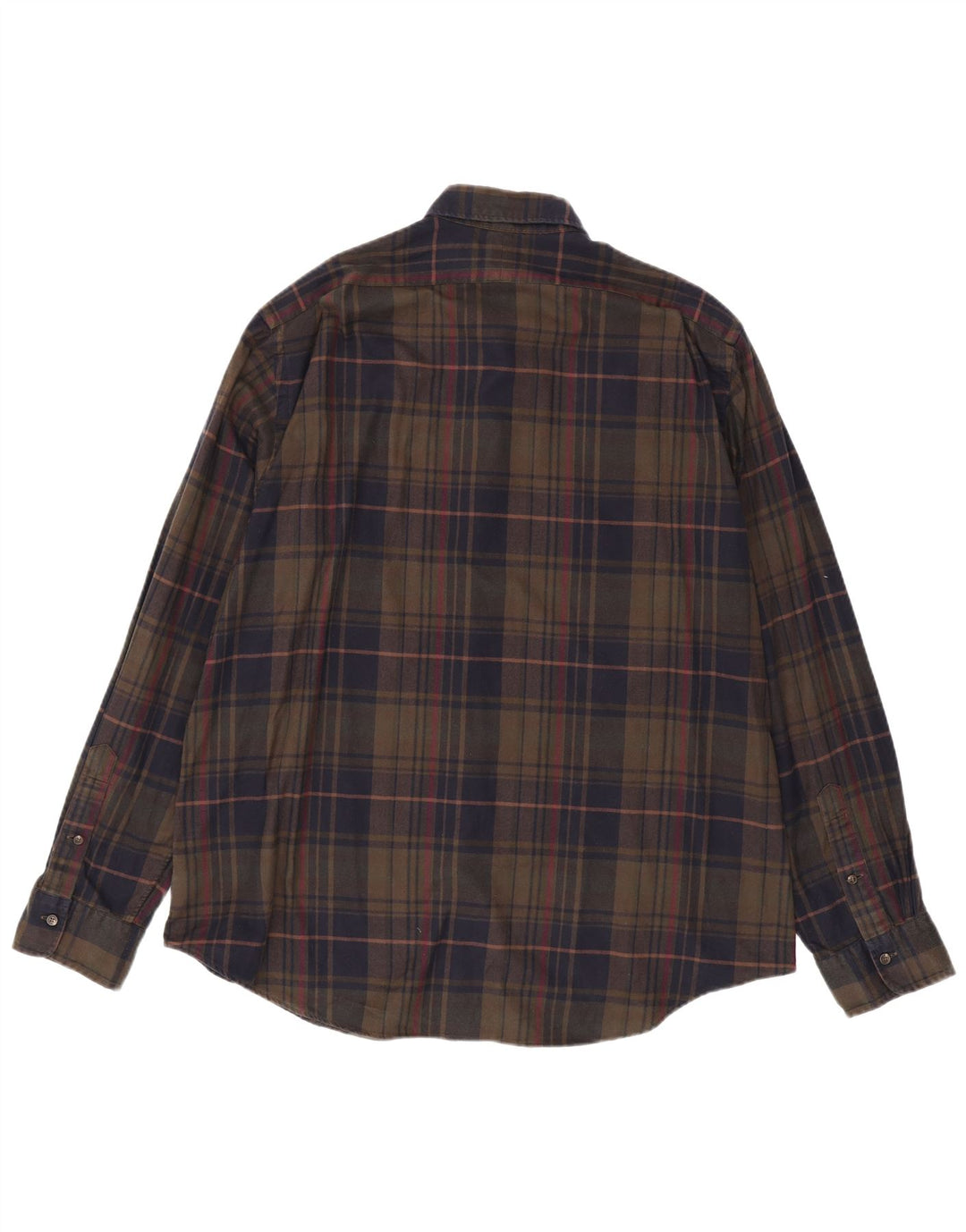 POLO RALPH LAUREN Herren-Flanellhemd 2XL, braun karierte Baumwolle