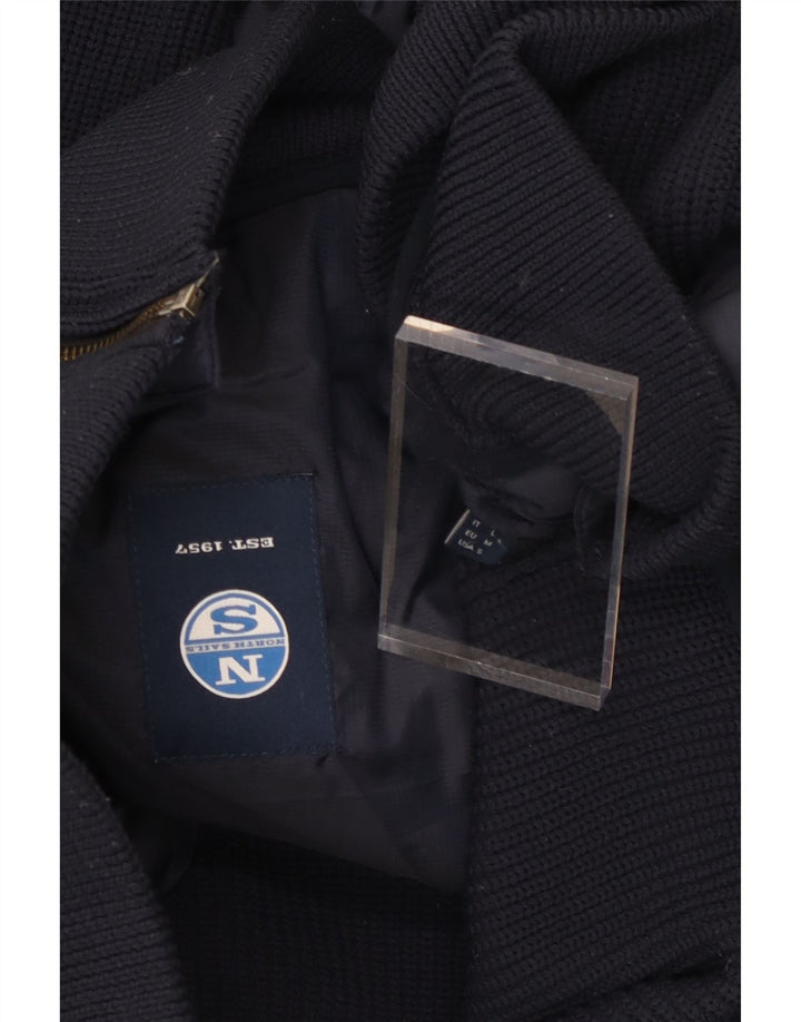 North Sails Herren-Strickjacke, groß, marineblau, Polyester