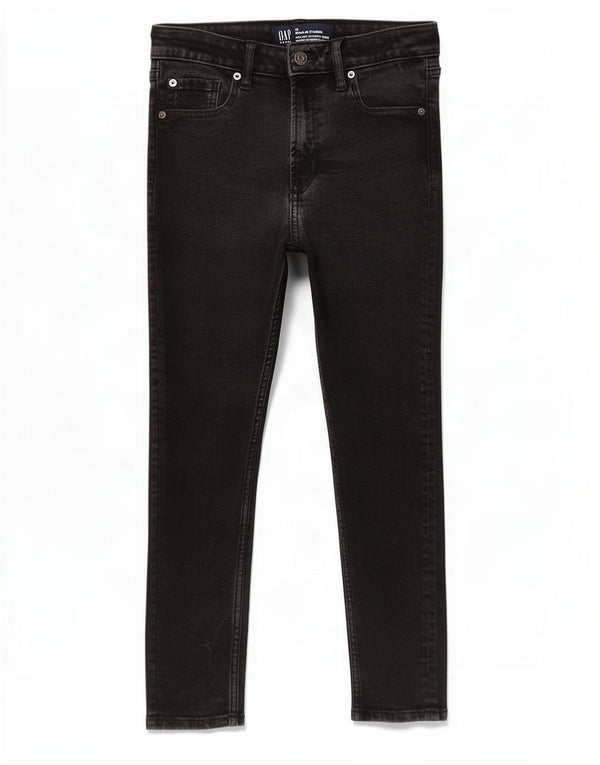 Gap Womens Standard High Rise Legging Skinny Jeans W29 L22 Schwarze Baumwolle