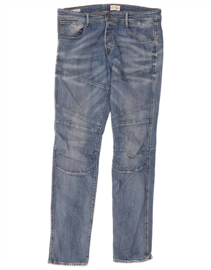 Jack & Jones Herren GLENN Slim Jeans W36 L34 Blaue Baumwolle