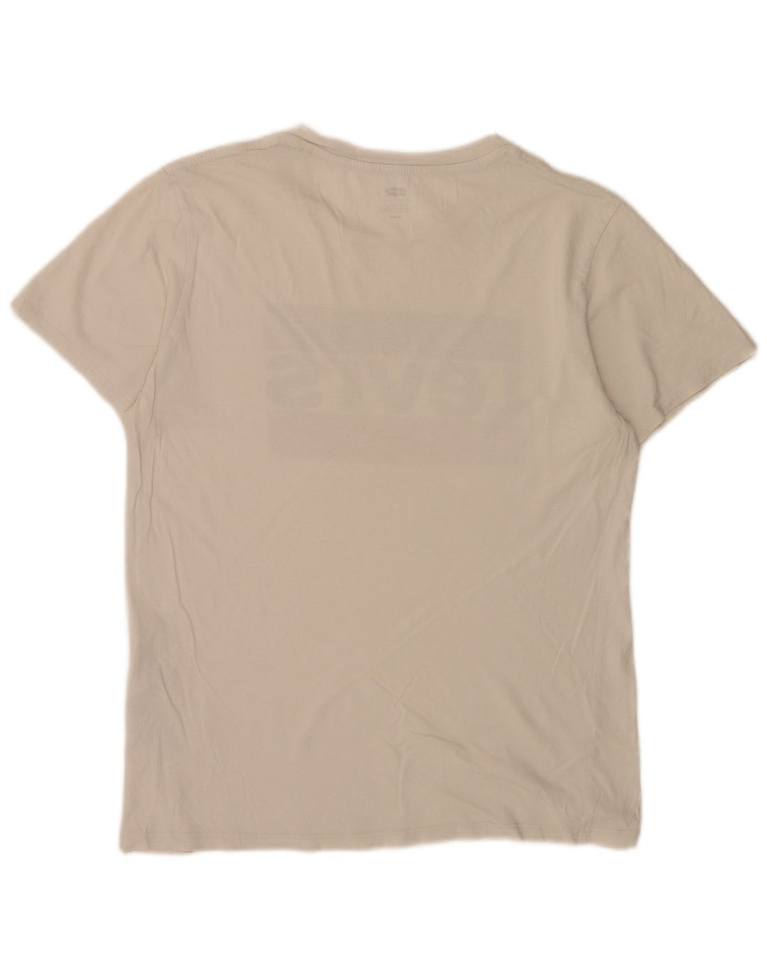 Levi's Herren Grafik-T-Shirt-Oberteil aus mittelweißer Colourblock-Baumwolle