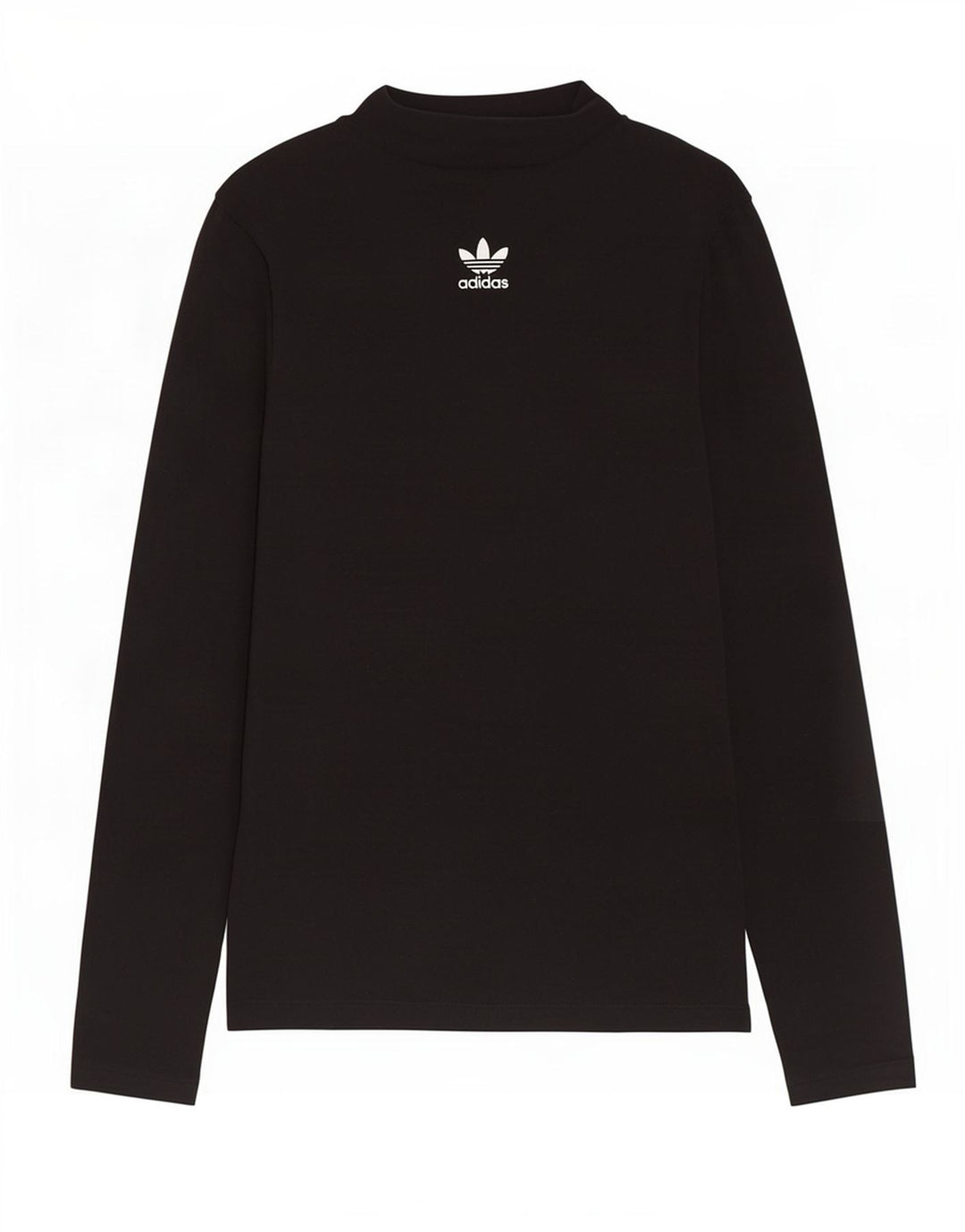 Adidas Womens Top Long Sleeve UK 12 Medium Black Cotton