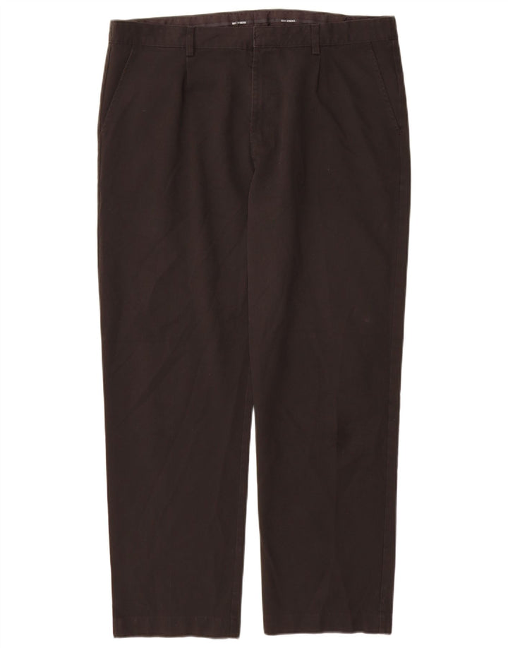 Gerade Herren-Chinohose von Marks & Spencer, W36, L29, Schwarz, Polyester