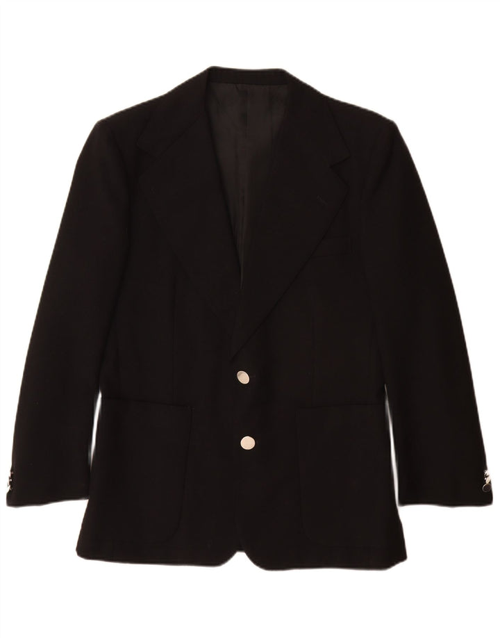 Renoma Herren 2-Knopf-Blazerjacke EU 46 Small Schwarz