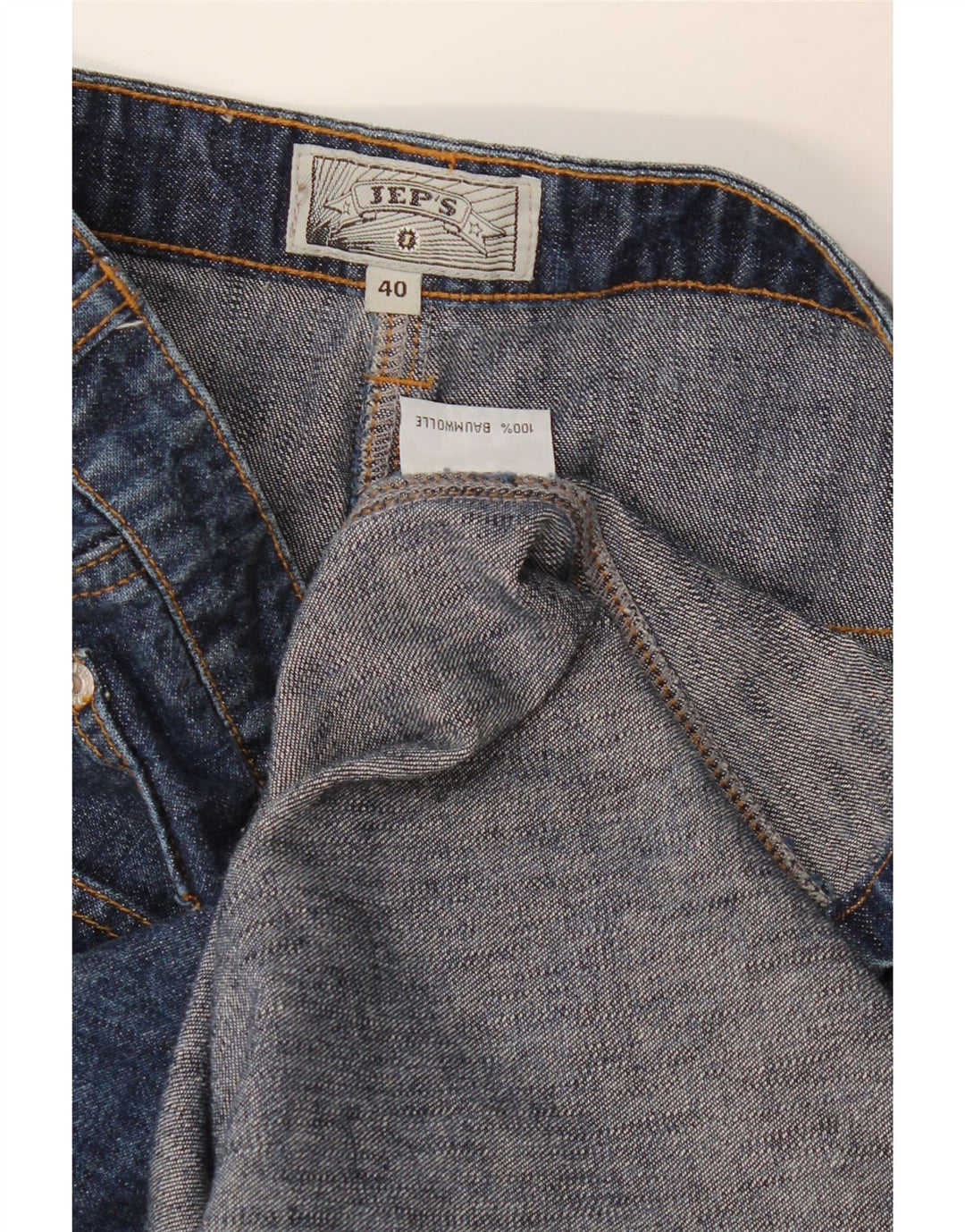 Jep's Damen Jeansrock EU 40 Medium W32 Blaue Baumwolle